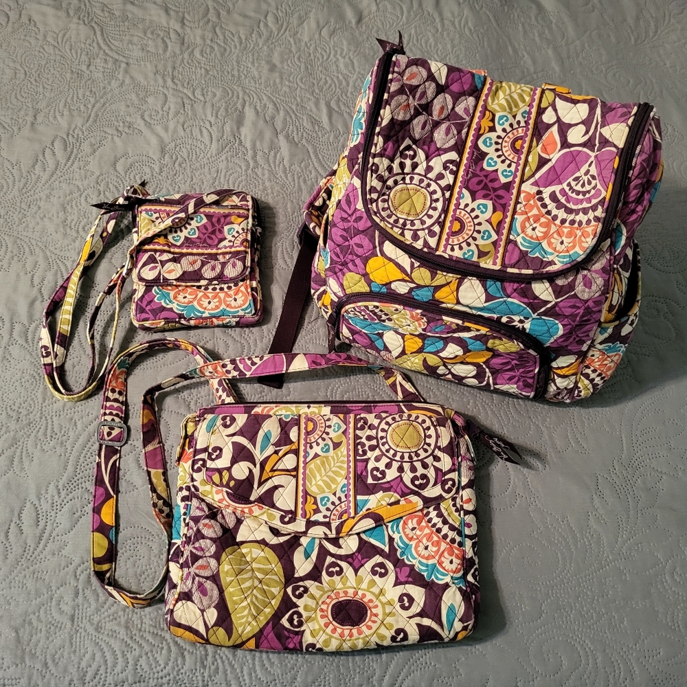 Vera Bradley Plum Crazy Bundle